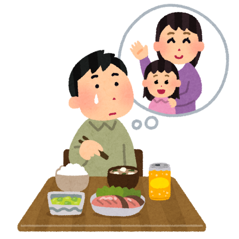家族を思う男性